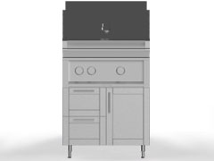 Hestan 2 Drawers & Door Grill